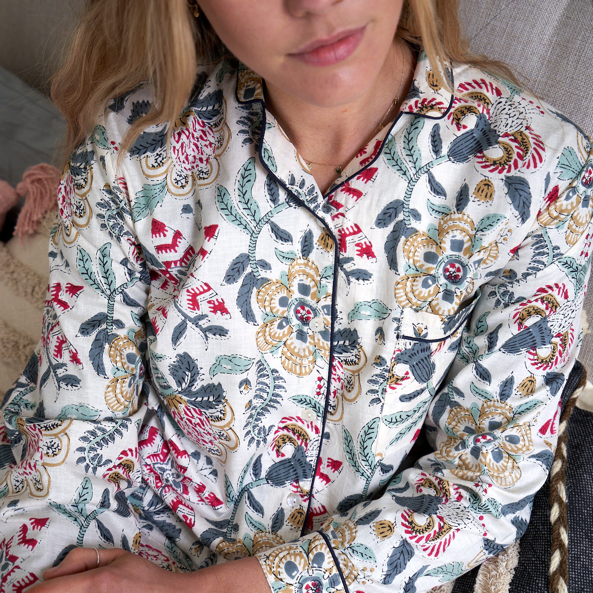 Enchanted Blossoms Bridal Pyjama Set
