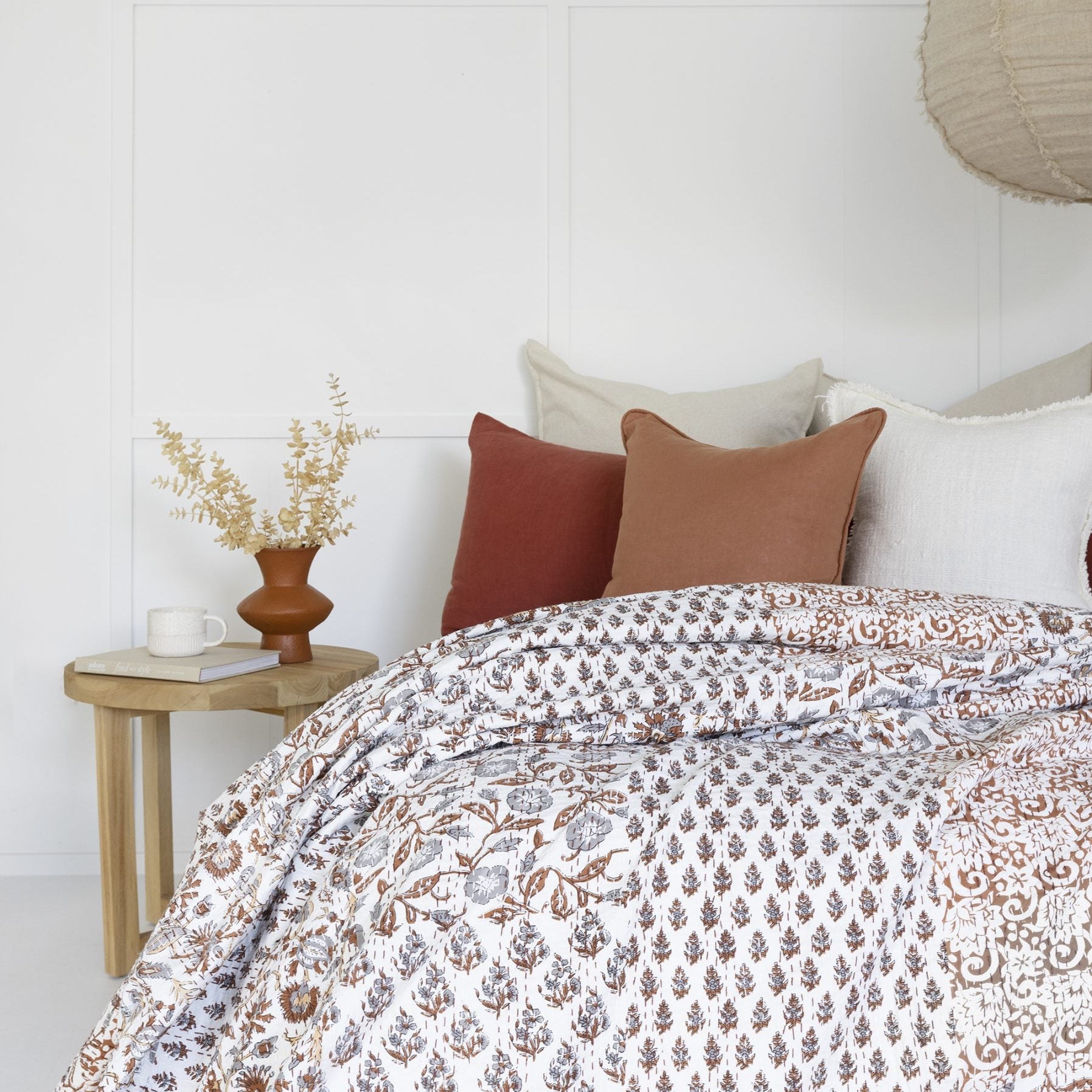 Indian Kantha Quilt Blanket Bedspread Throw Duvet Albion