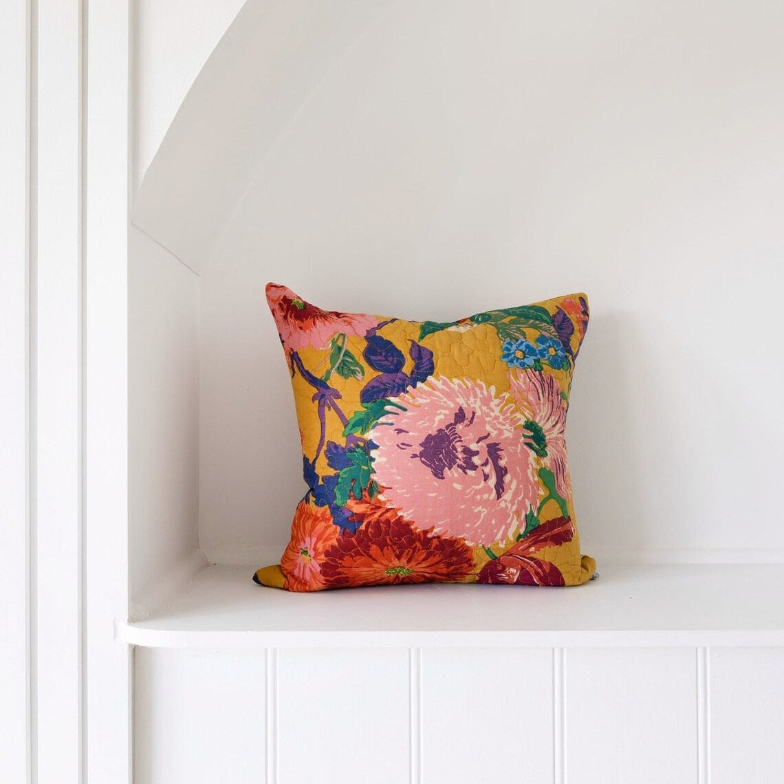 Mexican Cotton Cushion Cover - Citrine Anthro