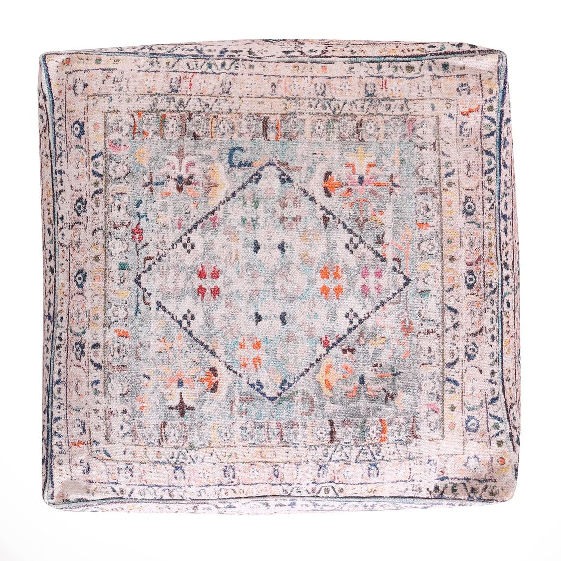 Moroccan Ottoman Cushion Cover, Pouf, Footstool - Mosaic