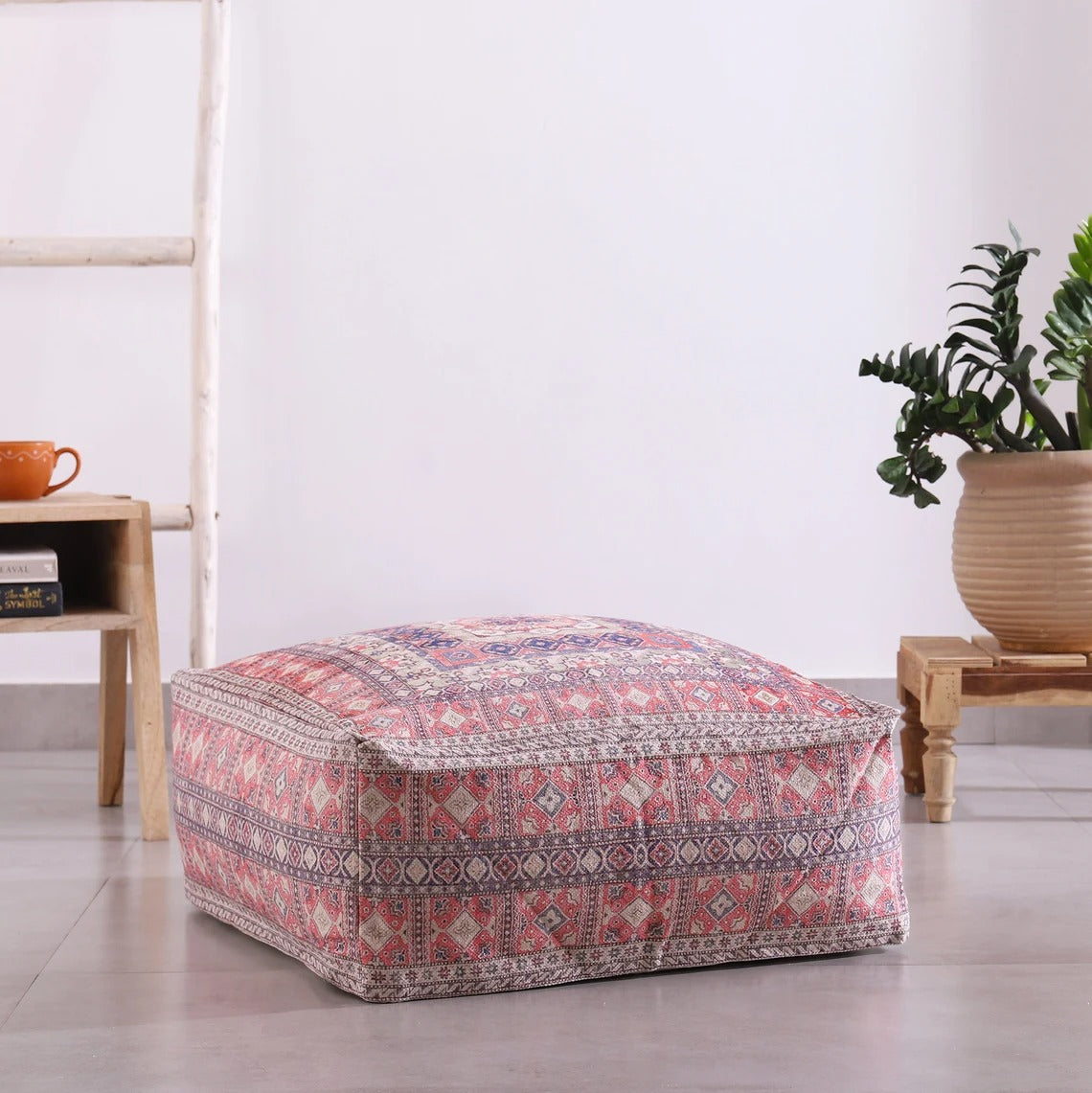 Moroccan Ottoman Cushion Cover, Pouf, Footstool - Breezy