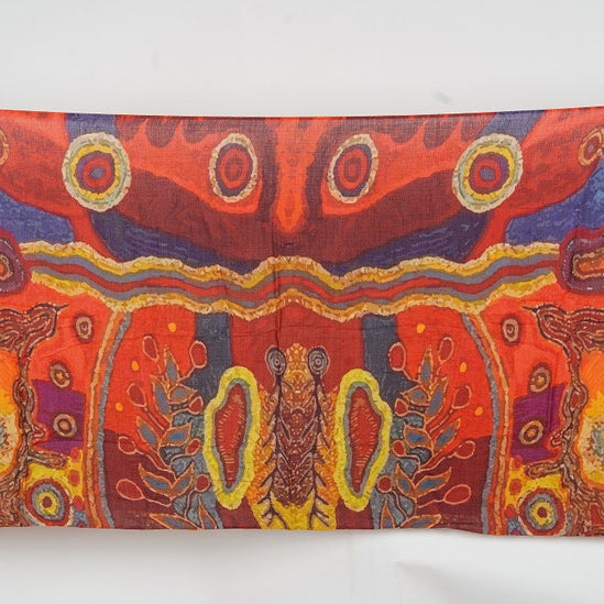 Silk Modal Scarf - Maroon