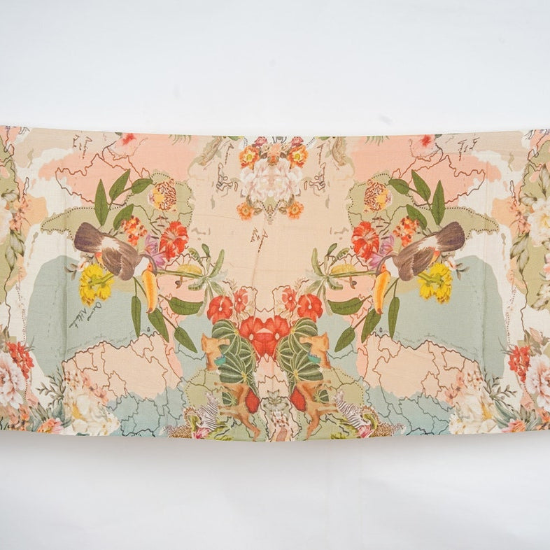 Silk Modal Scarf - Peach