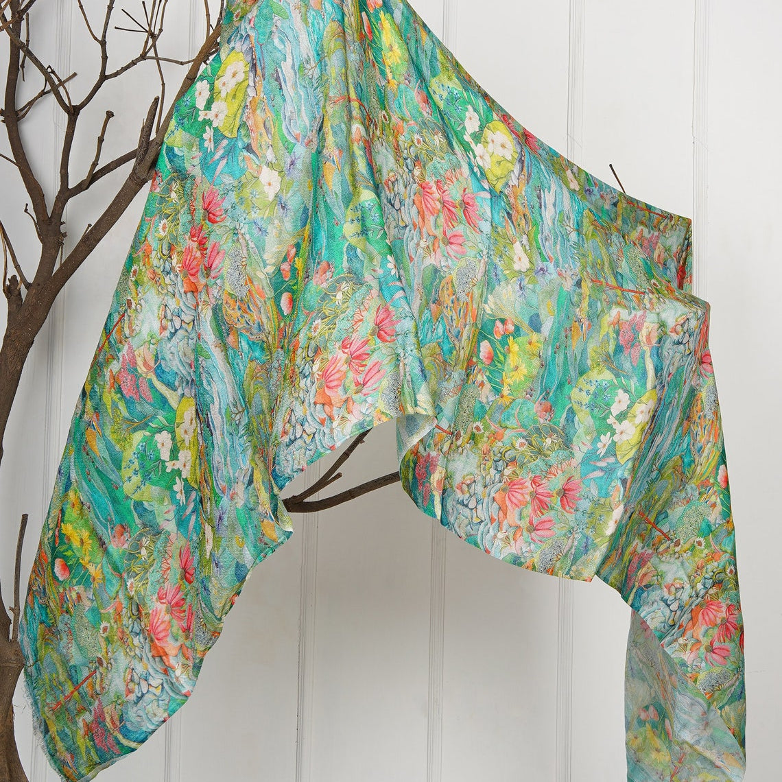 Silk Modal Scarf - Mint Green