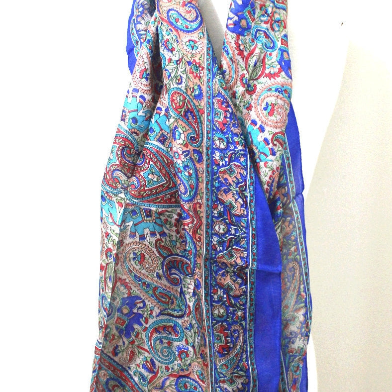 'Free Spirit' 100% Silk Scarf