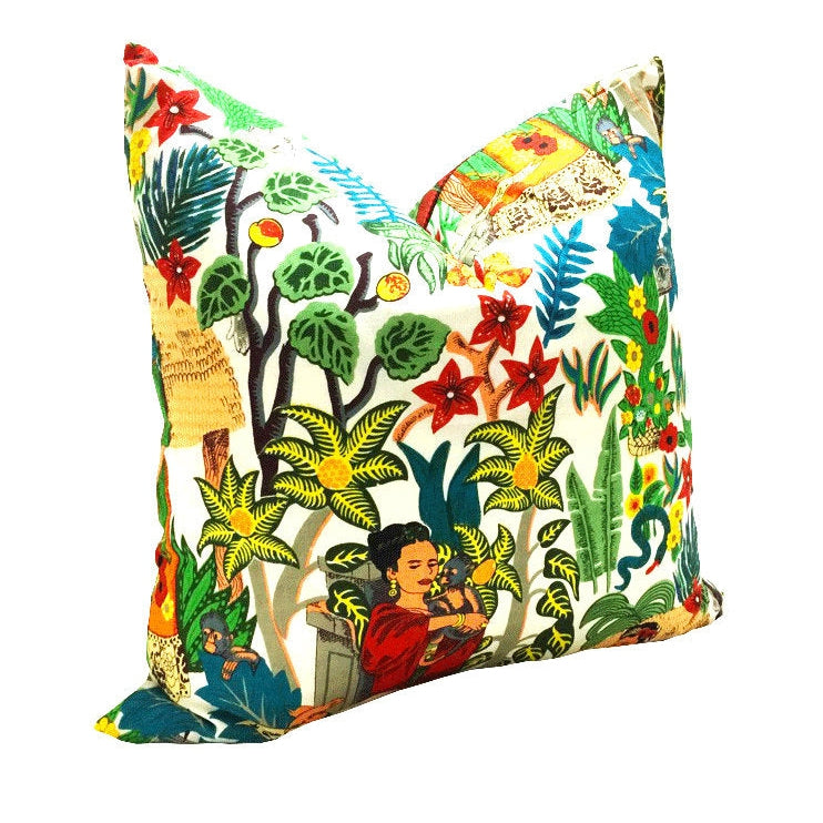 100% Velvet Cotton Cushion Cover - Mexican White