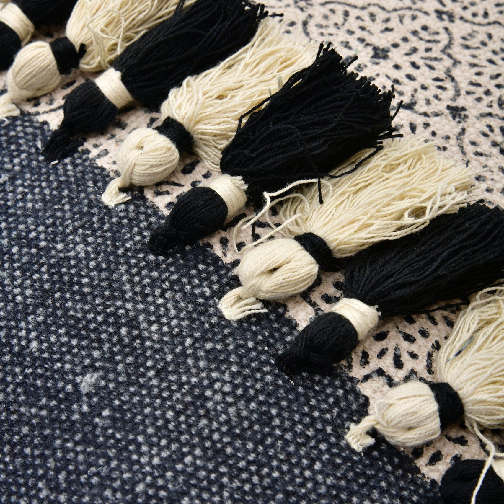 'Textures & Tassels' 100% Cotton Berber Style Cushion Cover