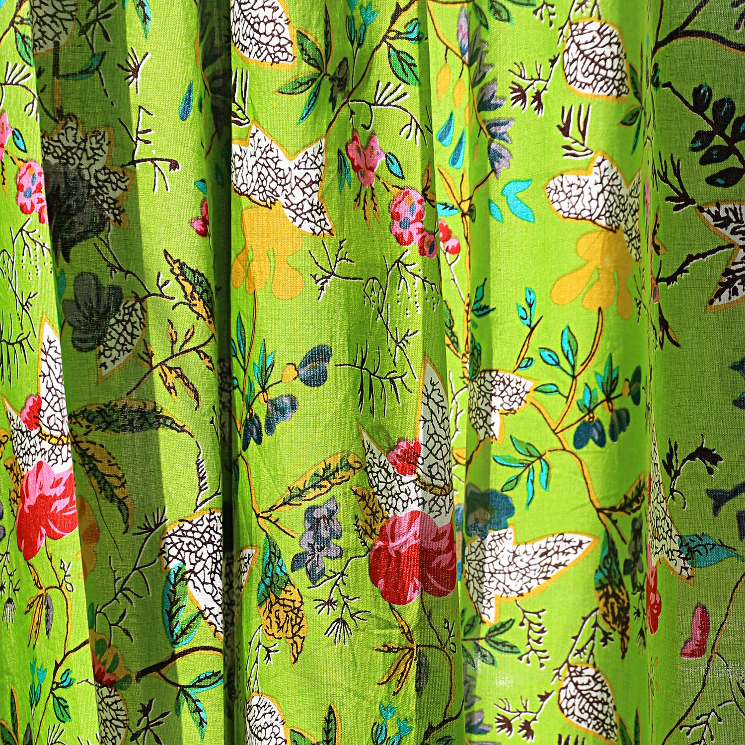 'Enchanted Garden' 100% Cotton Boho Curtains