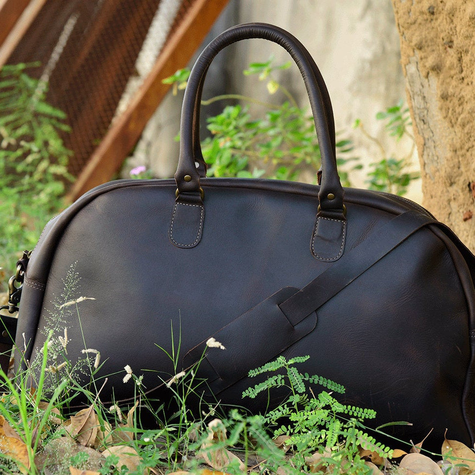 Leather Tote Bag - Weekender Nomad