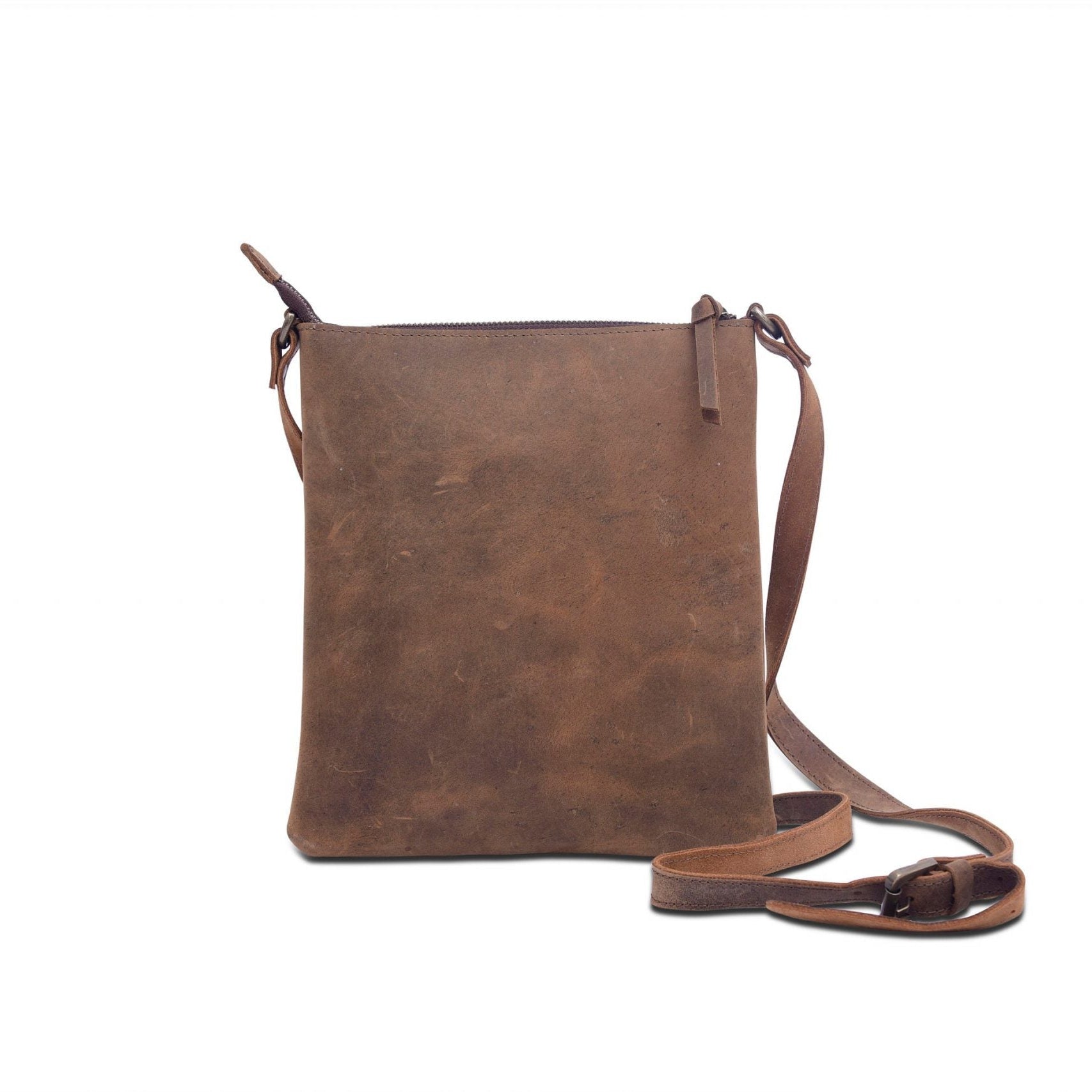 Leather Tote Bag - Sleek Cityscape