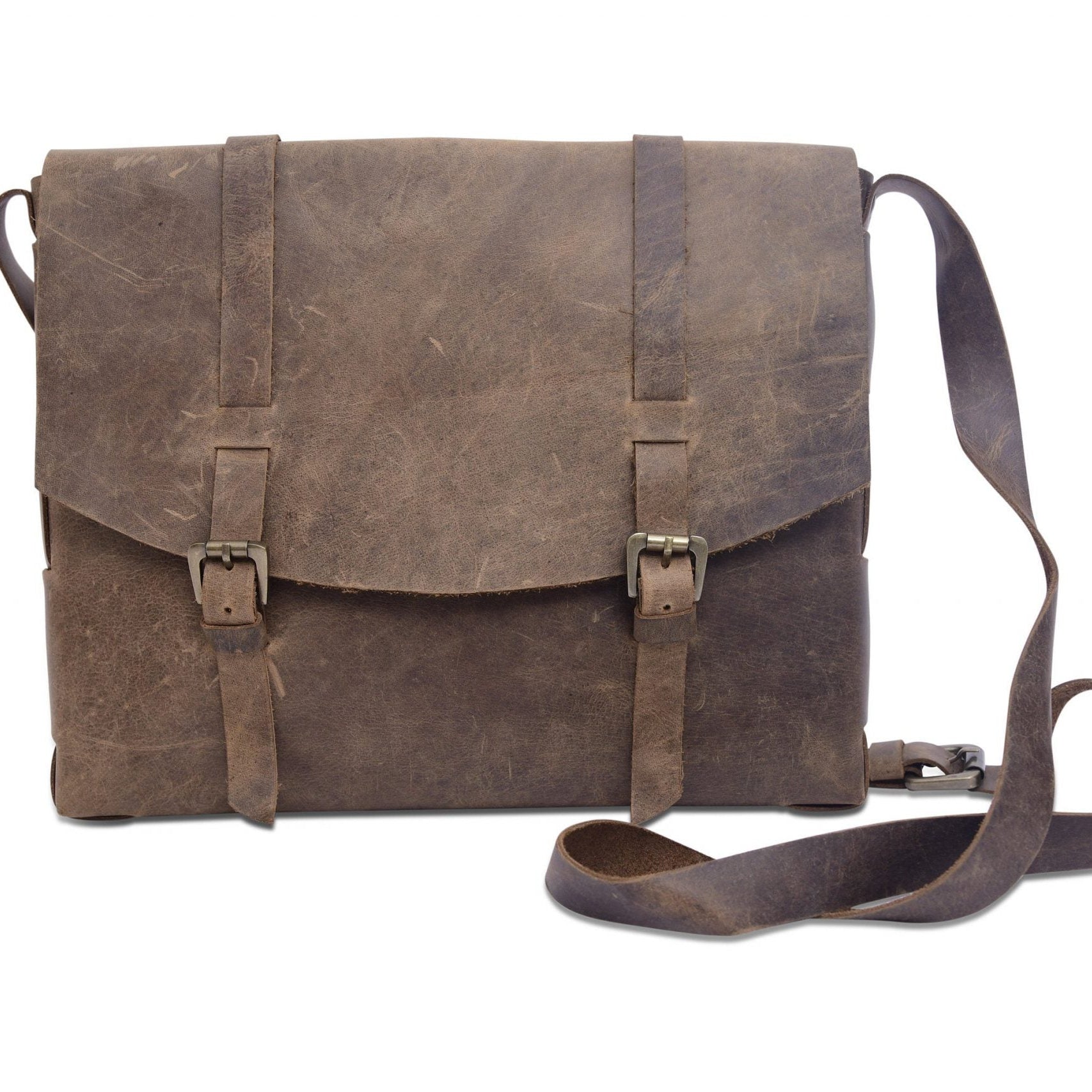 Men's Leather Bag - Vintage Elegance