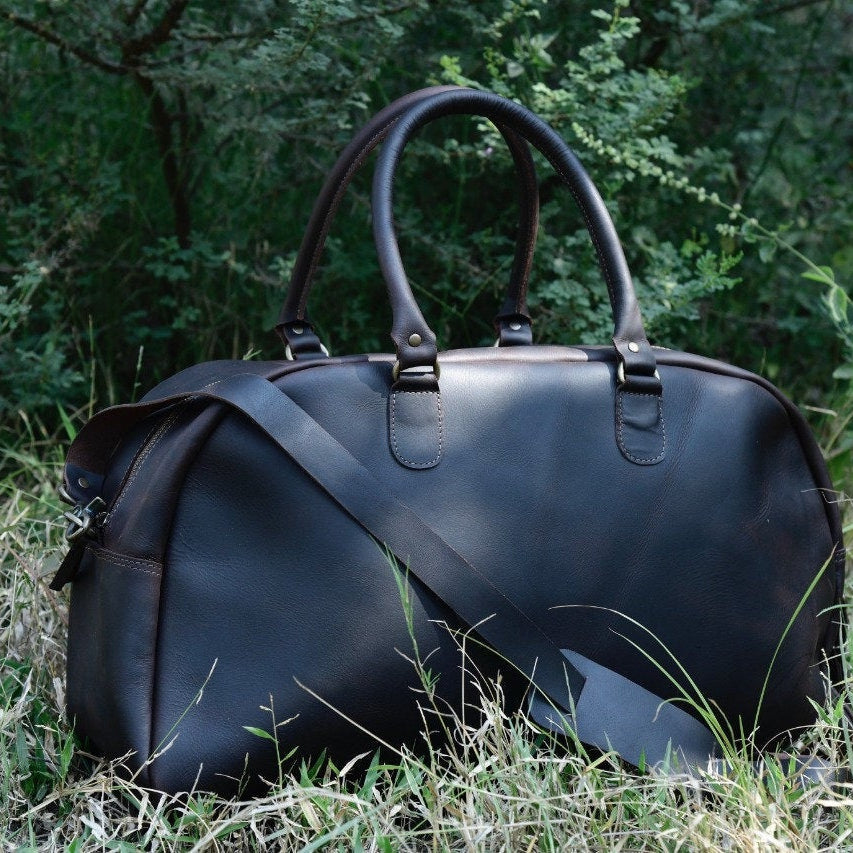 Leather Tote Bag - Weekender Nomad