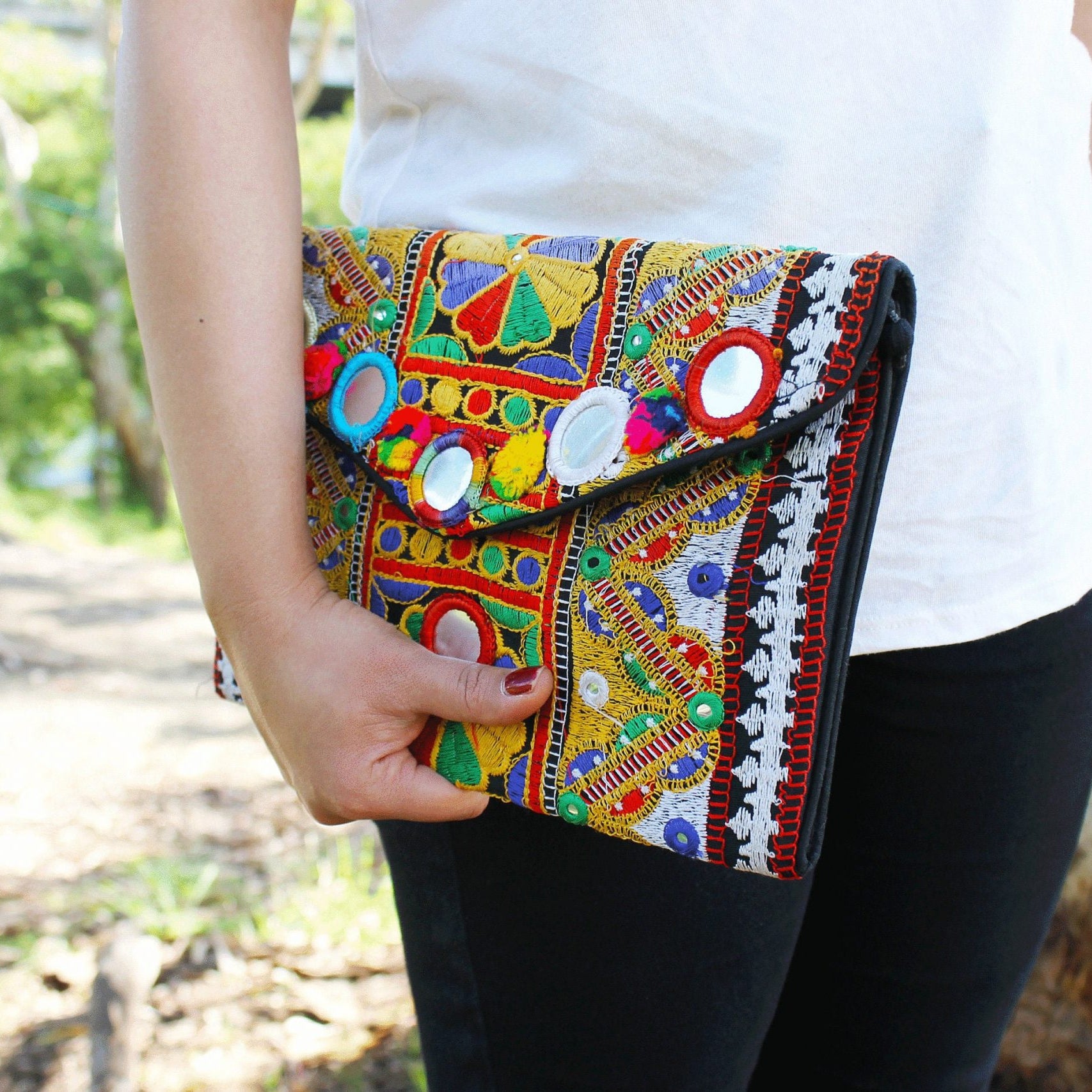 'Hippie Chic' Boho Clutch Bag