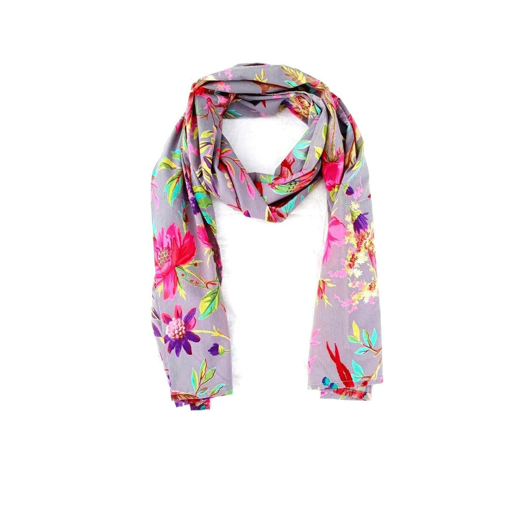 Boho Blooms' 100% Cotton Scarf