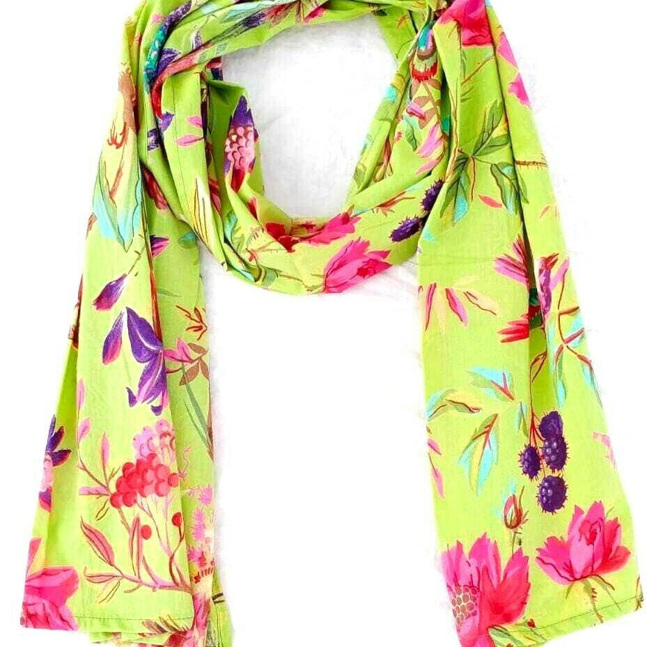 'Spring Fling' 100% Cotton Scarf