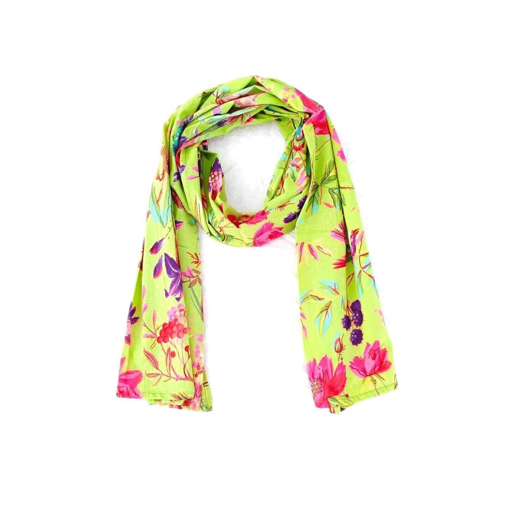 'Spring Fling' 100% Cotton Scarf