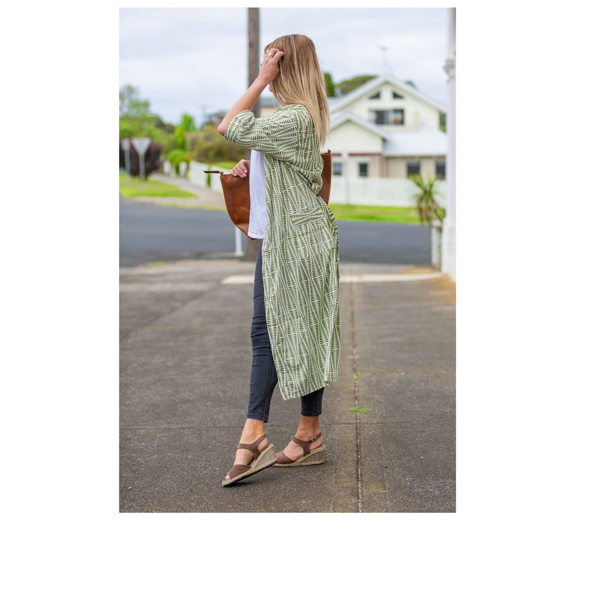 'Bamboo Bliss' Kimono 100% Cotton Bathrobe