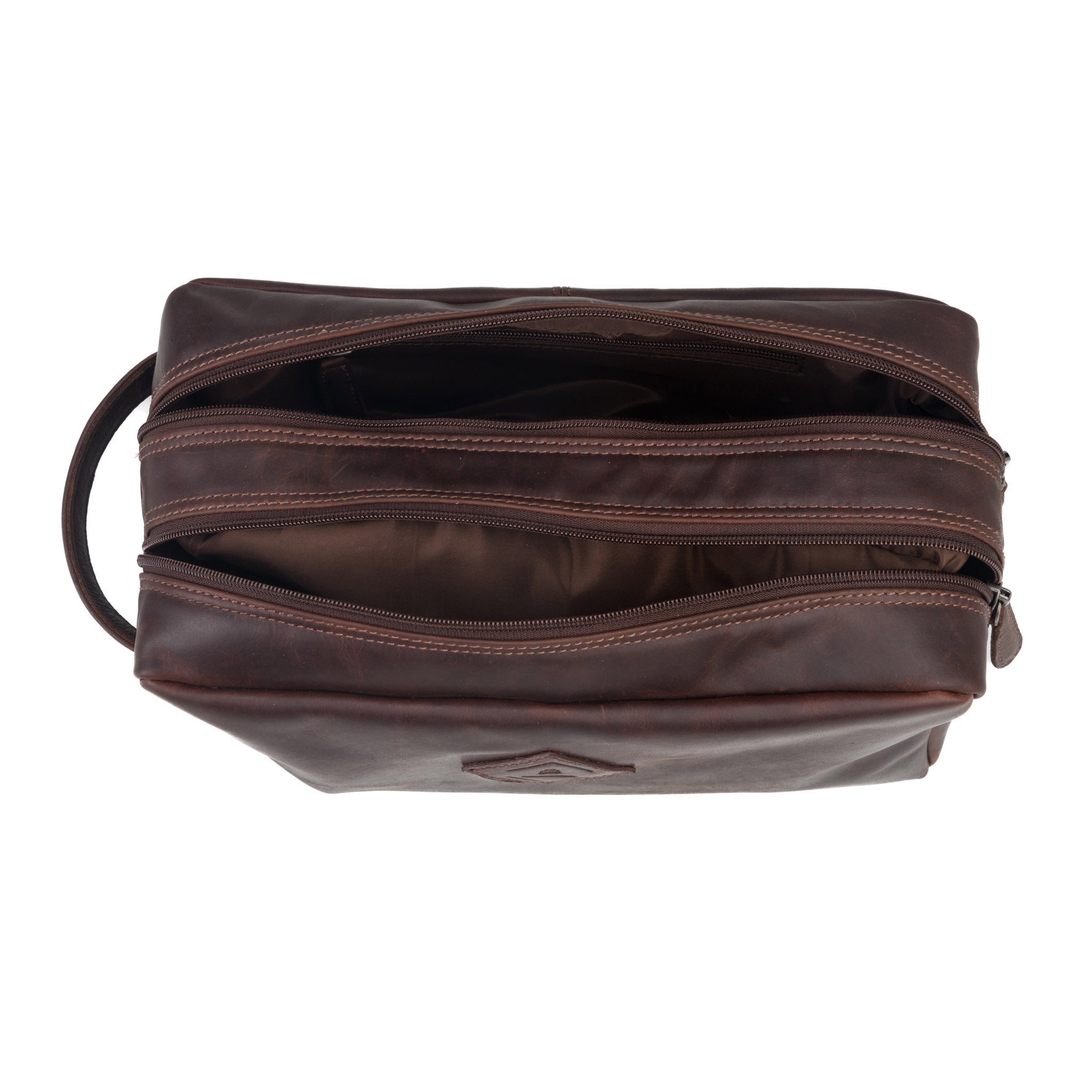 Eve Large Leather Toiletry Bag - Sleek & Spacious