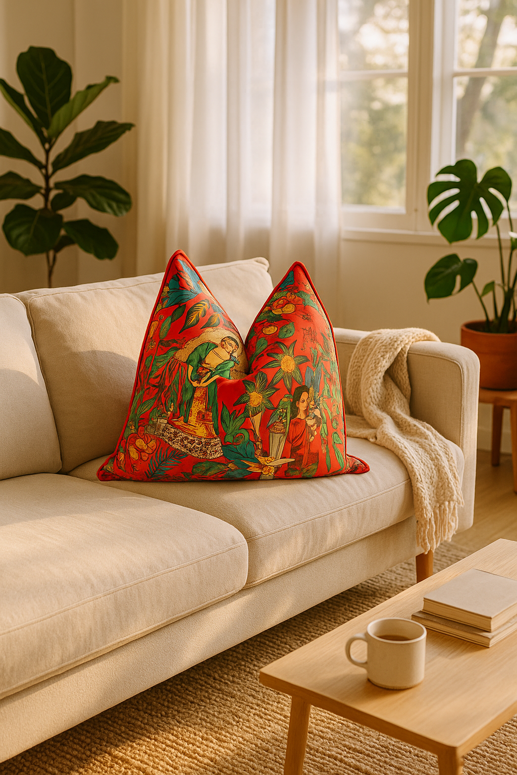 'Cultura Mexicana' 100% Cotton Cushion Cover - Bohemian Inspired
