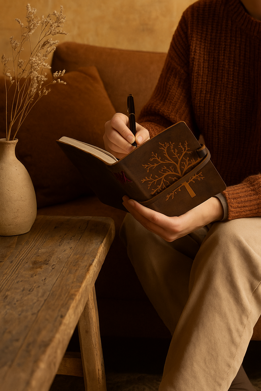 Vintage Recycled Paper Journal - Heritage Heirloom