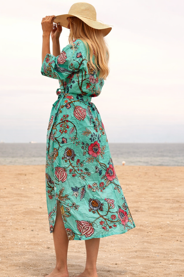 'Frida's Vibrance' 100% Cotton Kimono