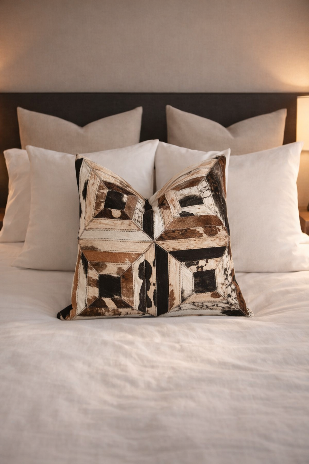 premium 45x45 leather cushion cover for bedroom décor