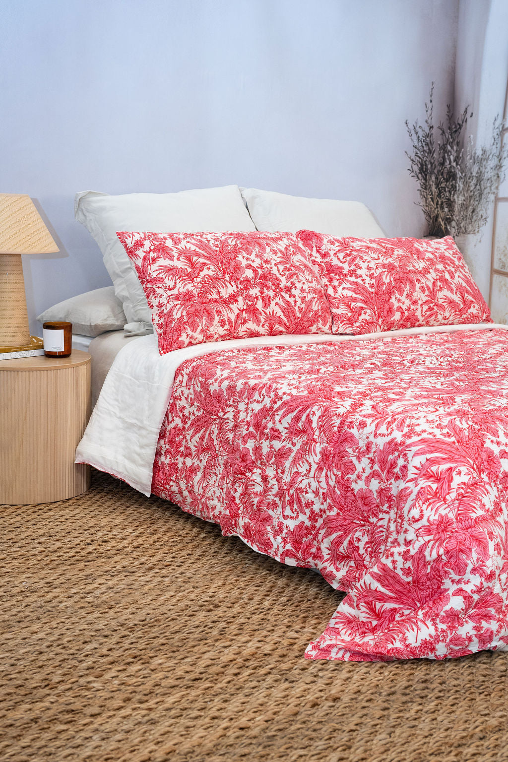 Blush Botanica Cotton Quilt