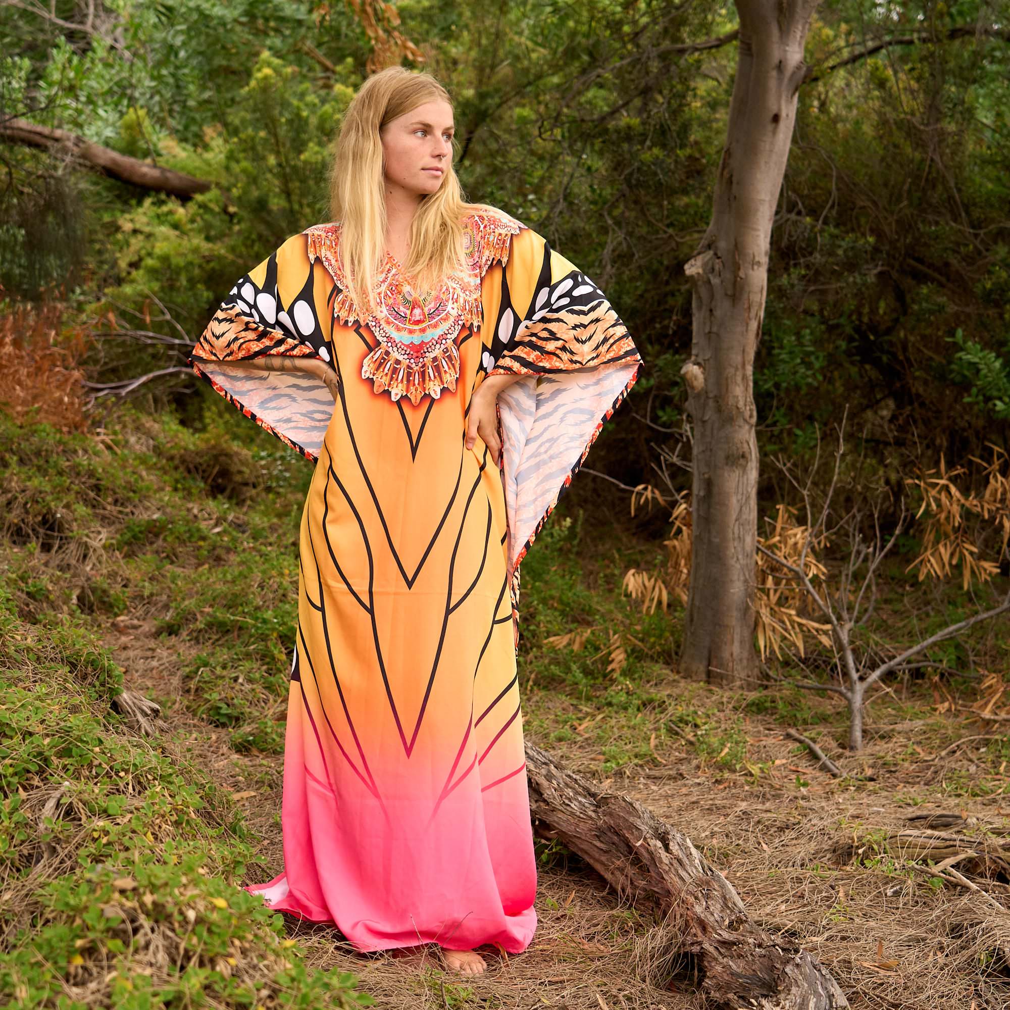 Summer Vibes Silk Kaftan