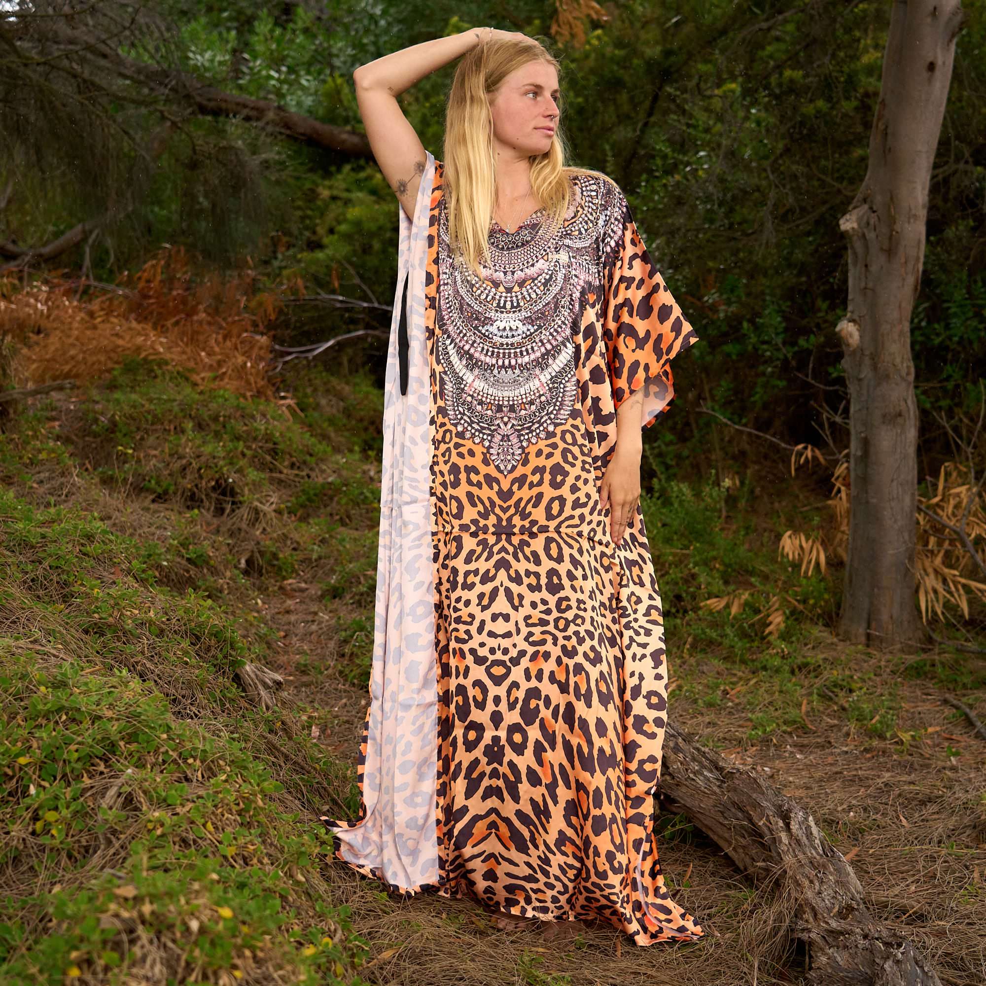 Savannah Queen Silk Kaftan