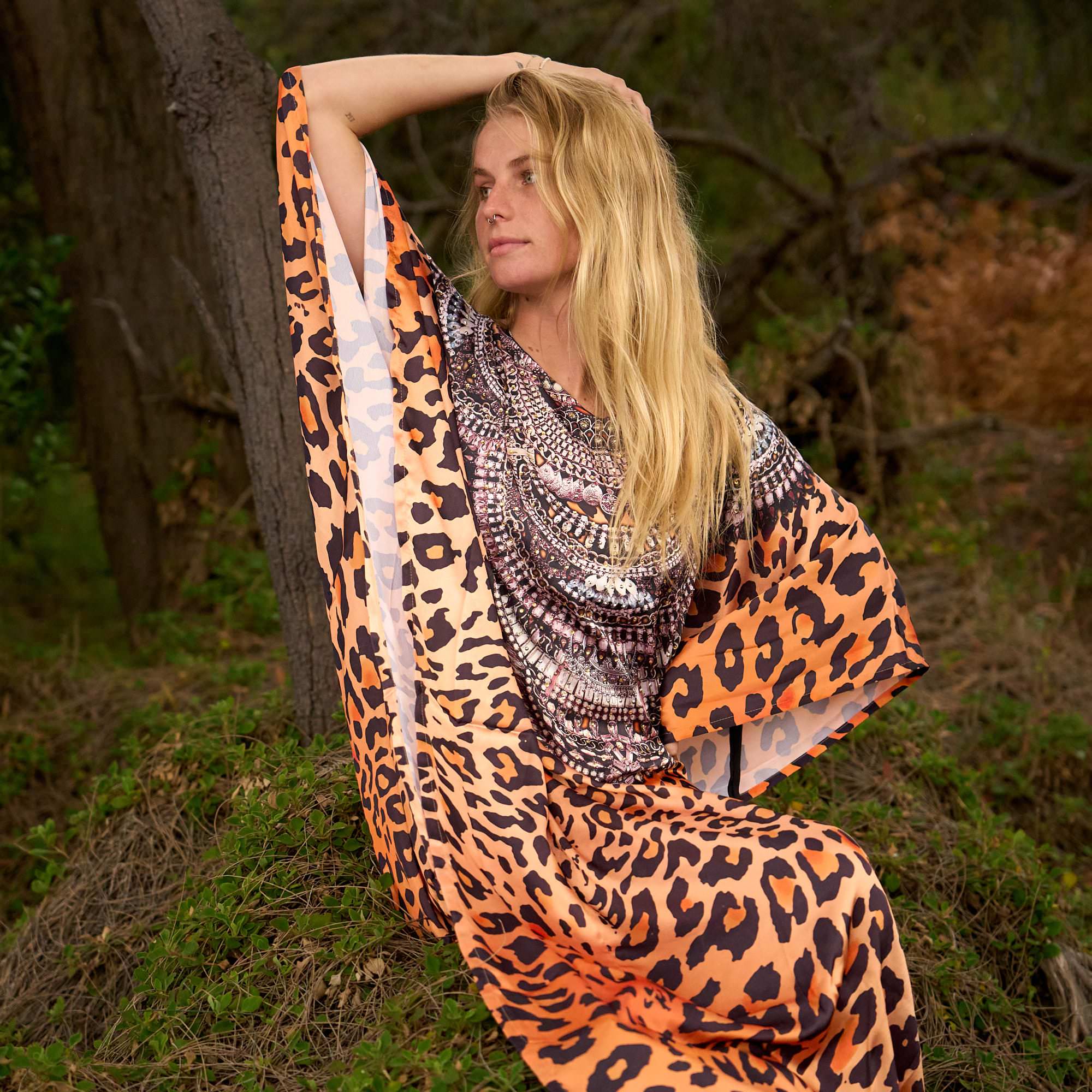 Savannah Queen Silk Kaftan