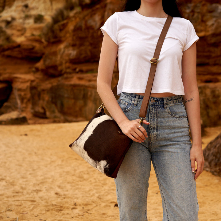 Cowhide Leather Bag - Coastal Journey