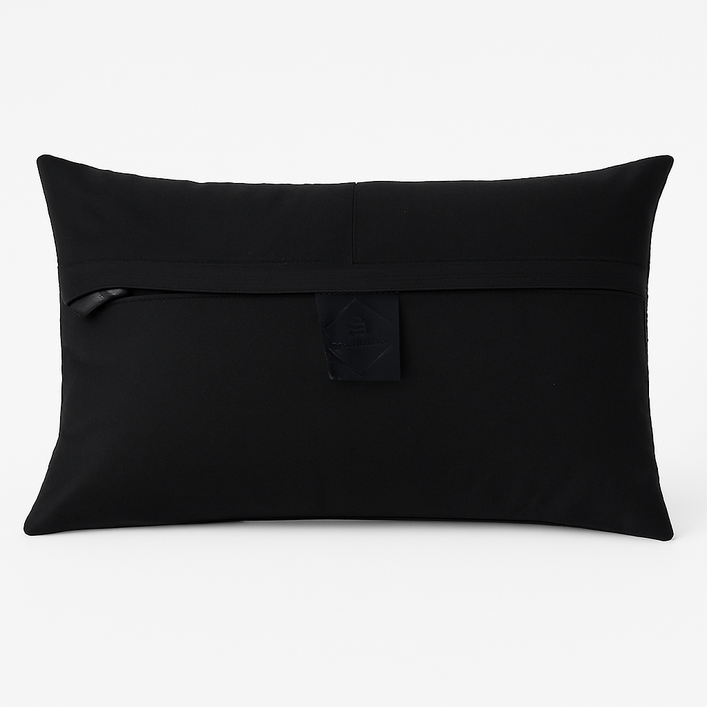 Cowhide Cushion Black/White - Luxe Contrast