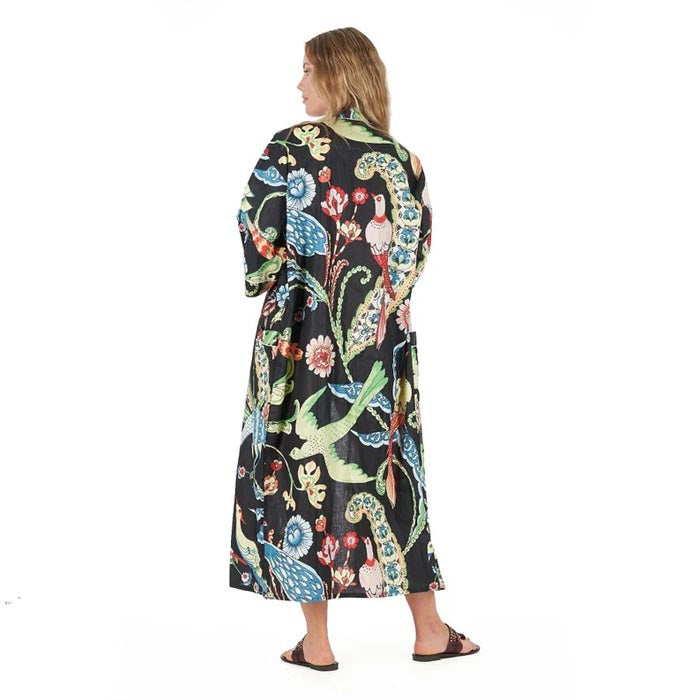 Frida Turkish Cotton Kimono Bathrobe for Women in Soft Lightweight Cotton