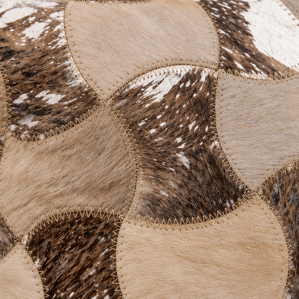 Exotic Cowhide Cushion Cover - Silver Twilight Pillowcase