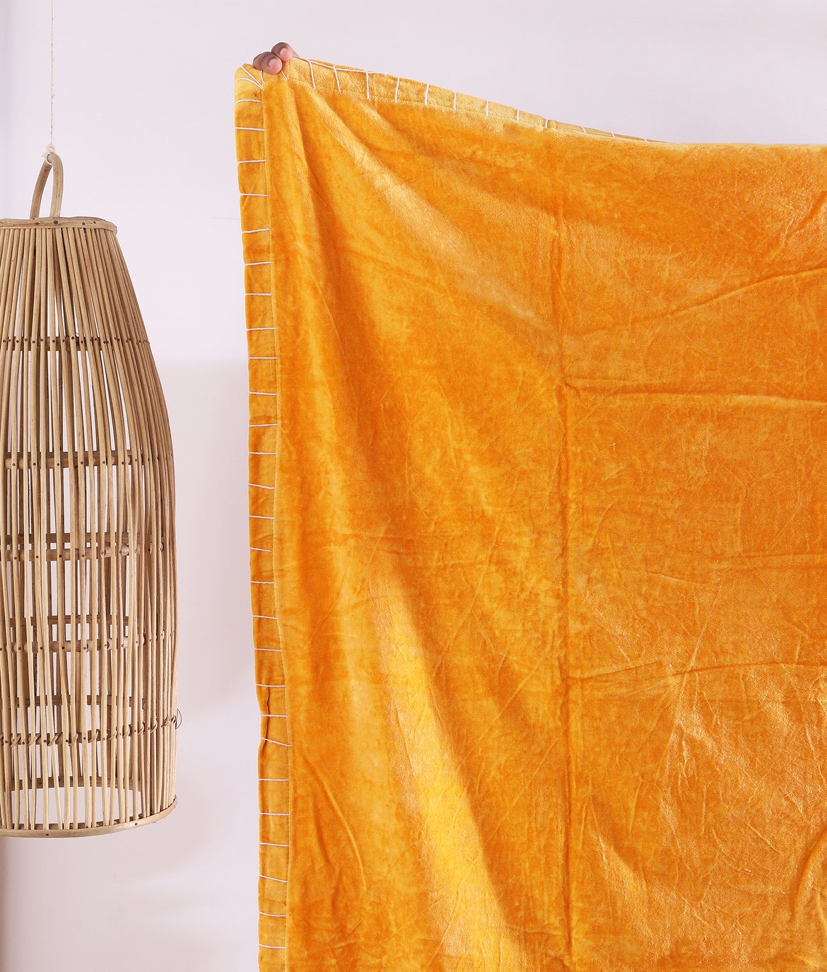Luxury Cotton Throw Wool Rug Blanket - Boho Amber