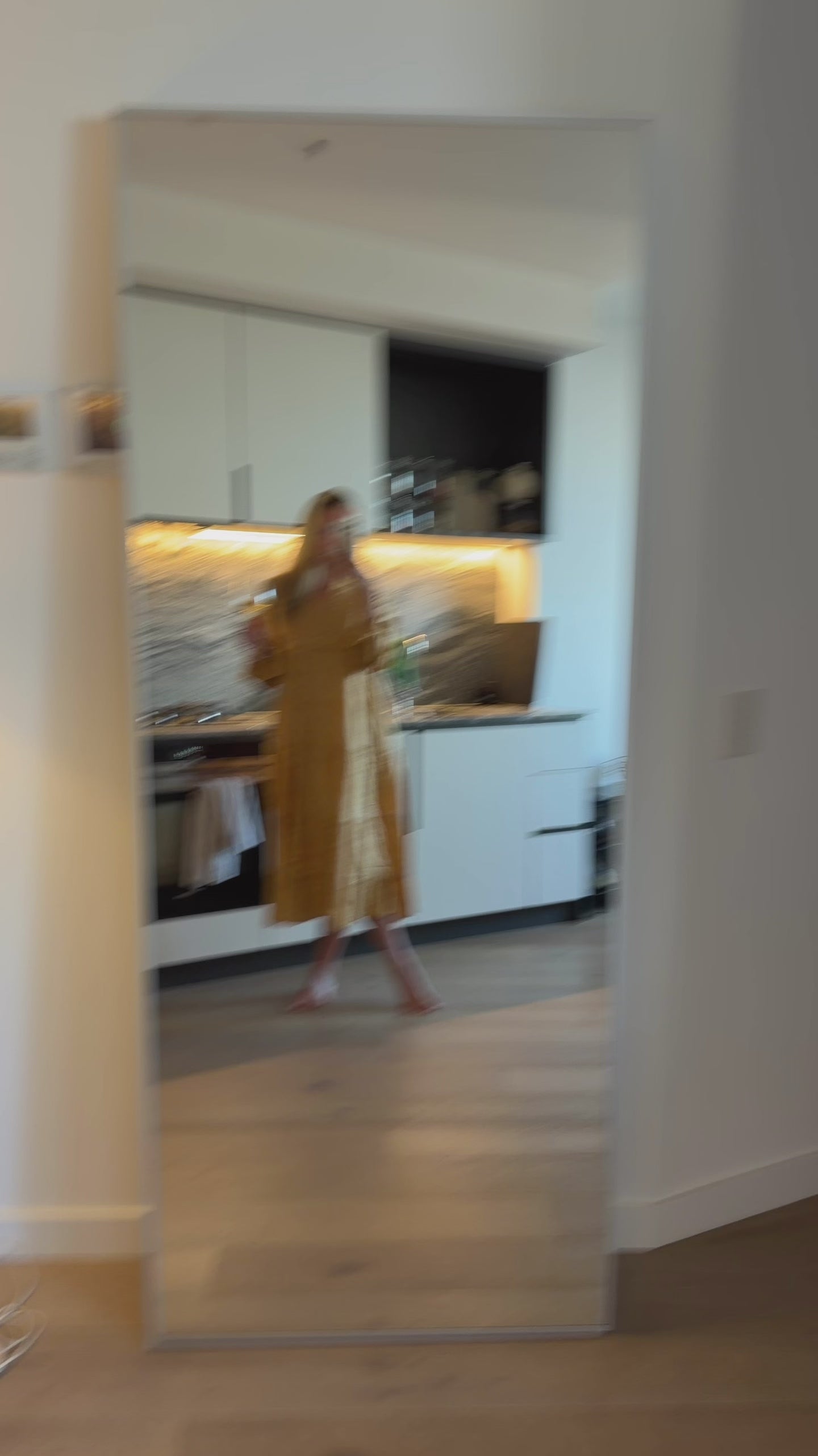 Flowy mustard maxi dress in breathable cotton, perfect for warm weather outfits.
Model wearing mustard boho maxi dress, relaxed fit beach holiday look.