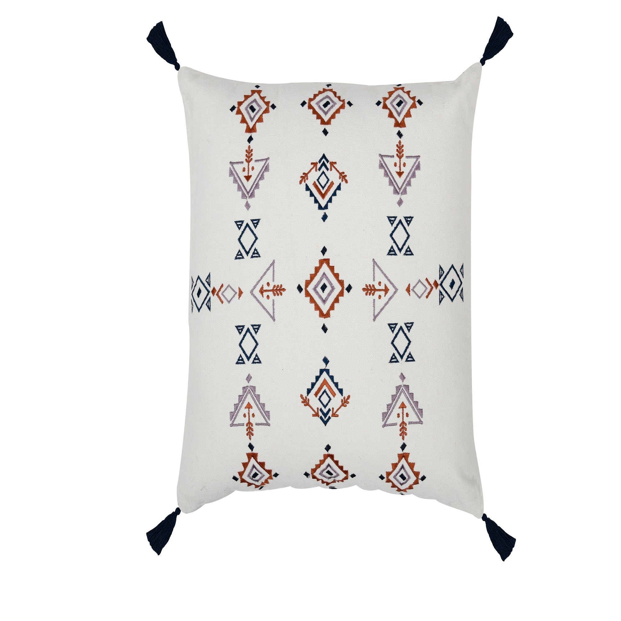 'Free Spirit' Hand-Woven Cotton Wool Cushion Cover