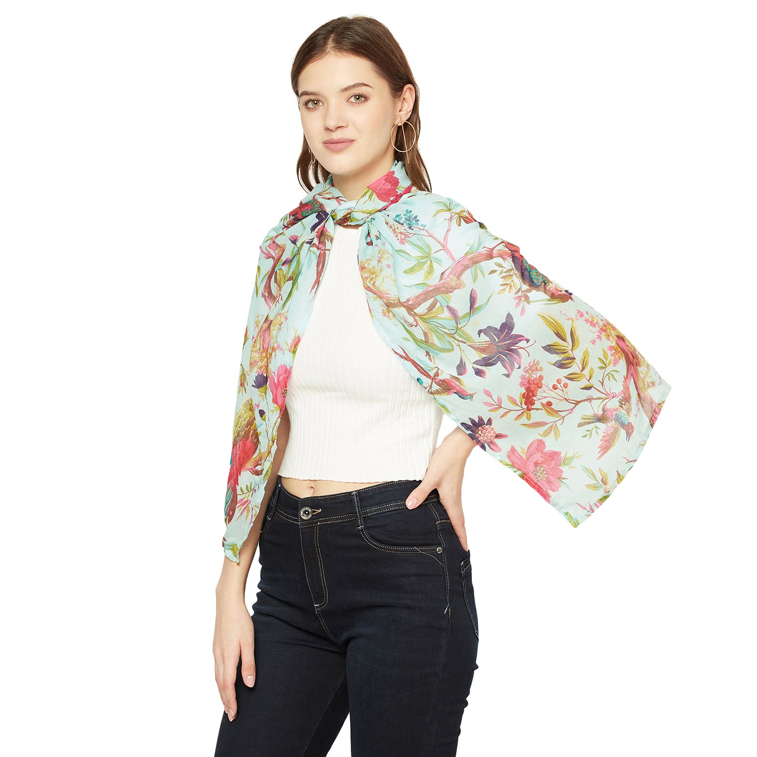 'Secret Oasis' 100% Cotton Scarf