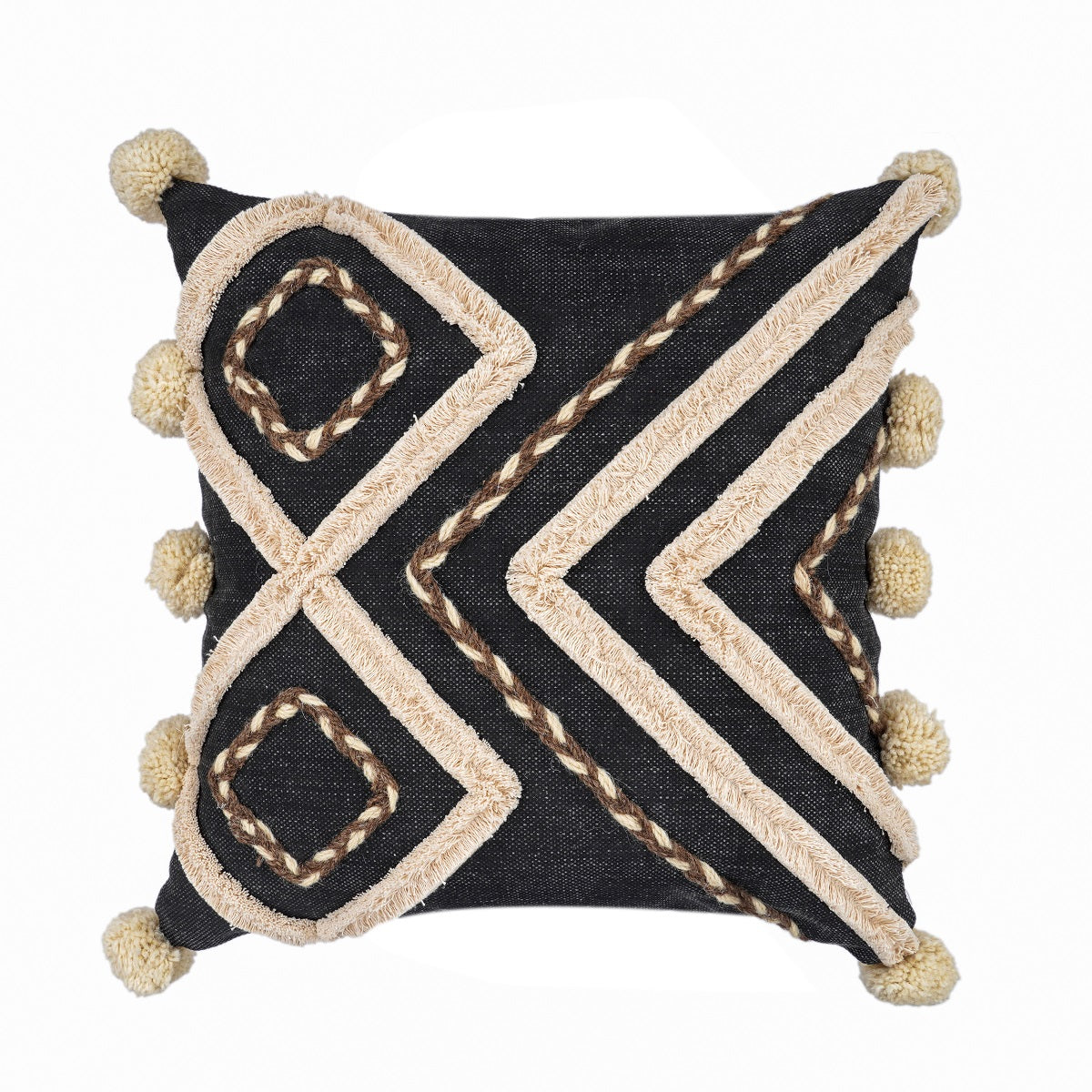 Moroccan Cushion Tassel Cushion Boho Cushion Hand Tufted Cushion Decorative l Pillow Lumber Pillow 50*50cm