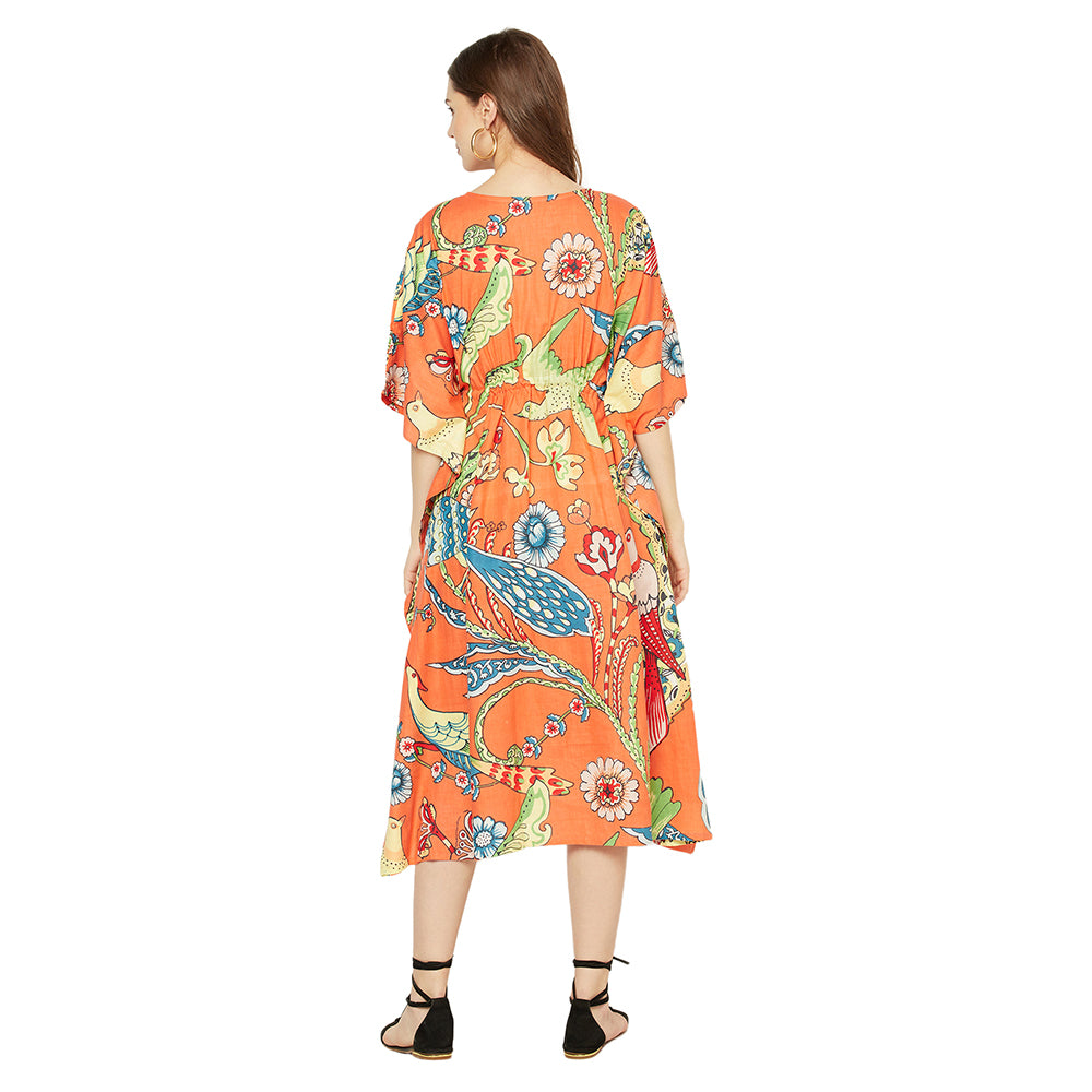 'Blooming Bliss' 100% Cotton Kaftan