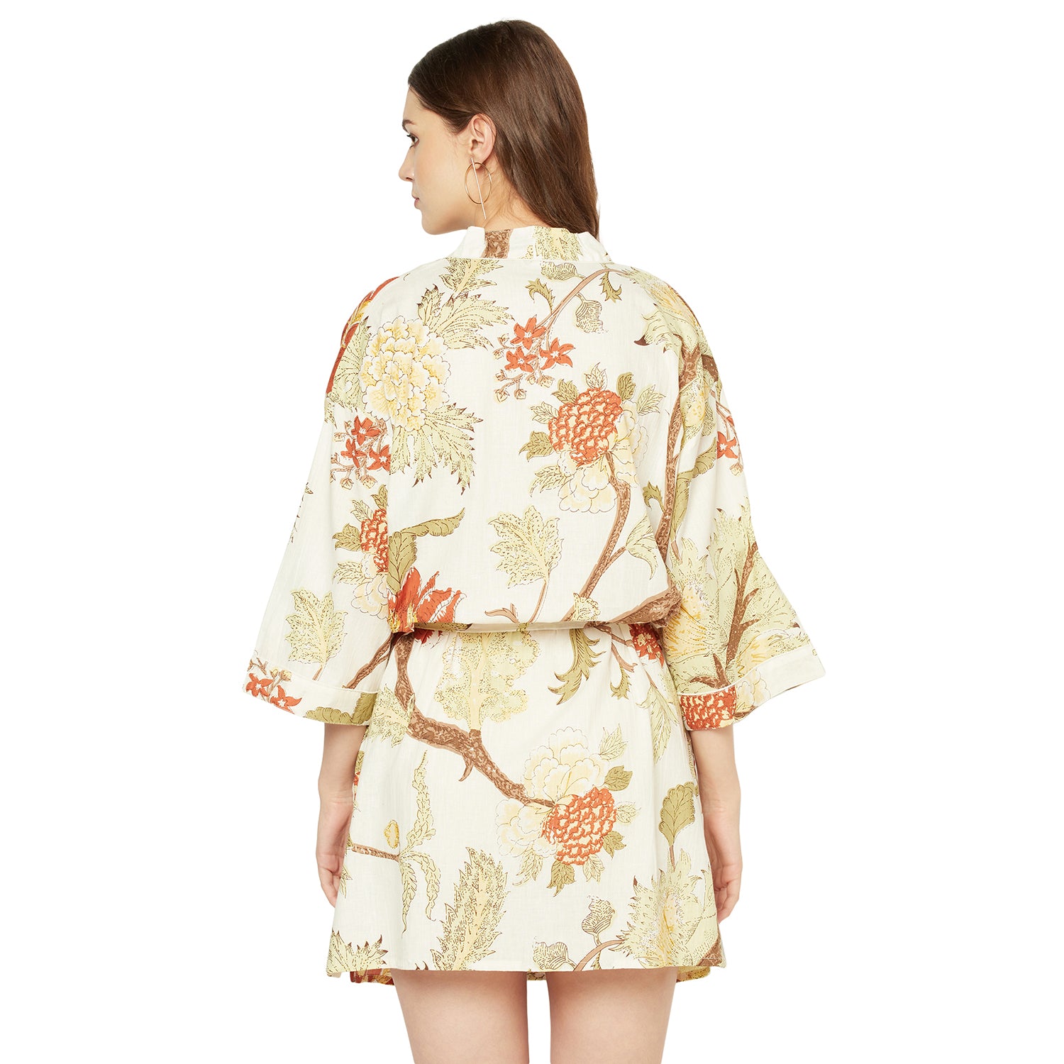 'Summer Solstice' 100% Cotton Kimono Robe