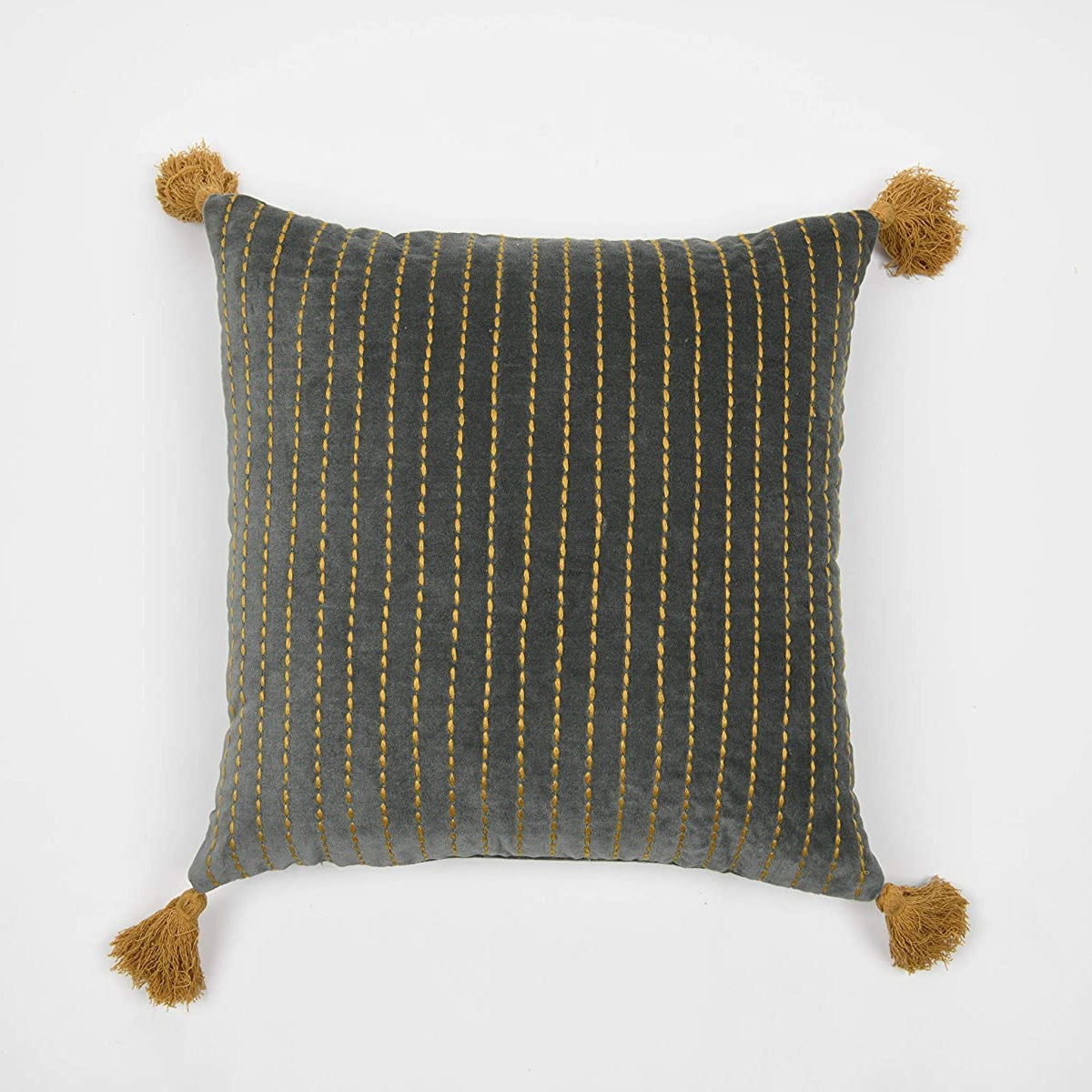 Linen Connections Moroccan Tassels Cushion Cover - Boho Polka