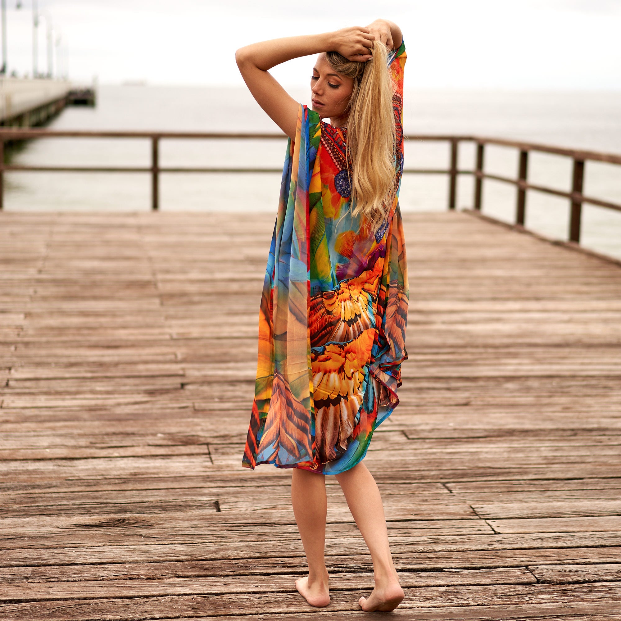 'Jungle Jubilee' Silk Kaftan