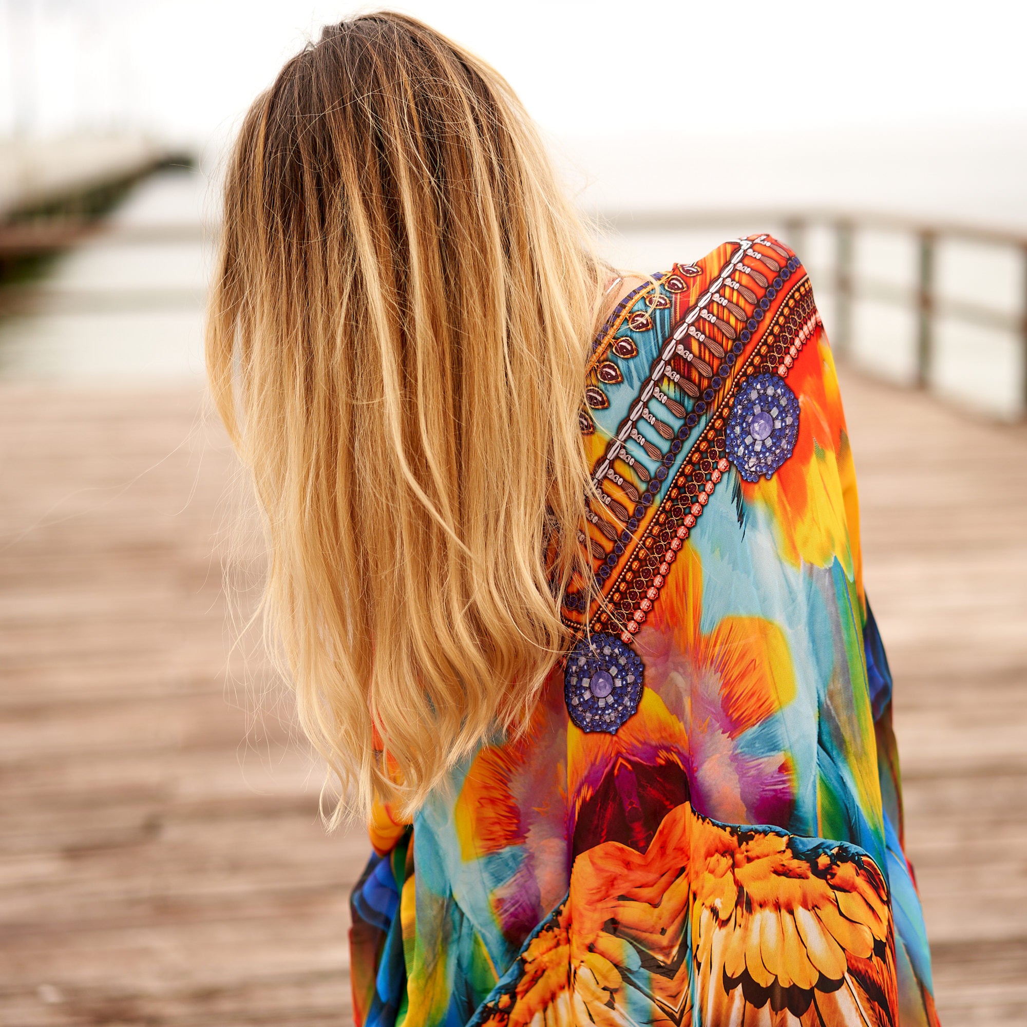 'Jungle Jubilee' Silk Kaftan