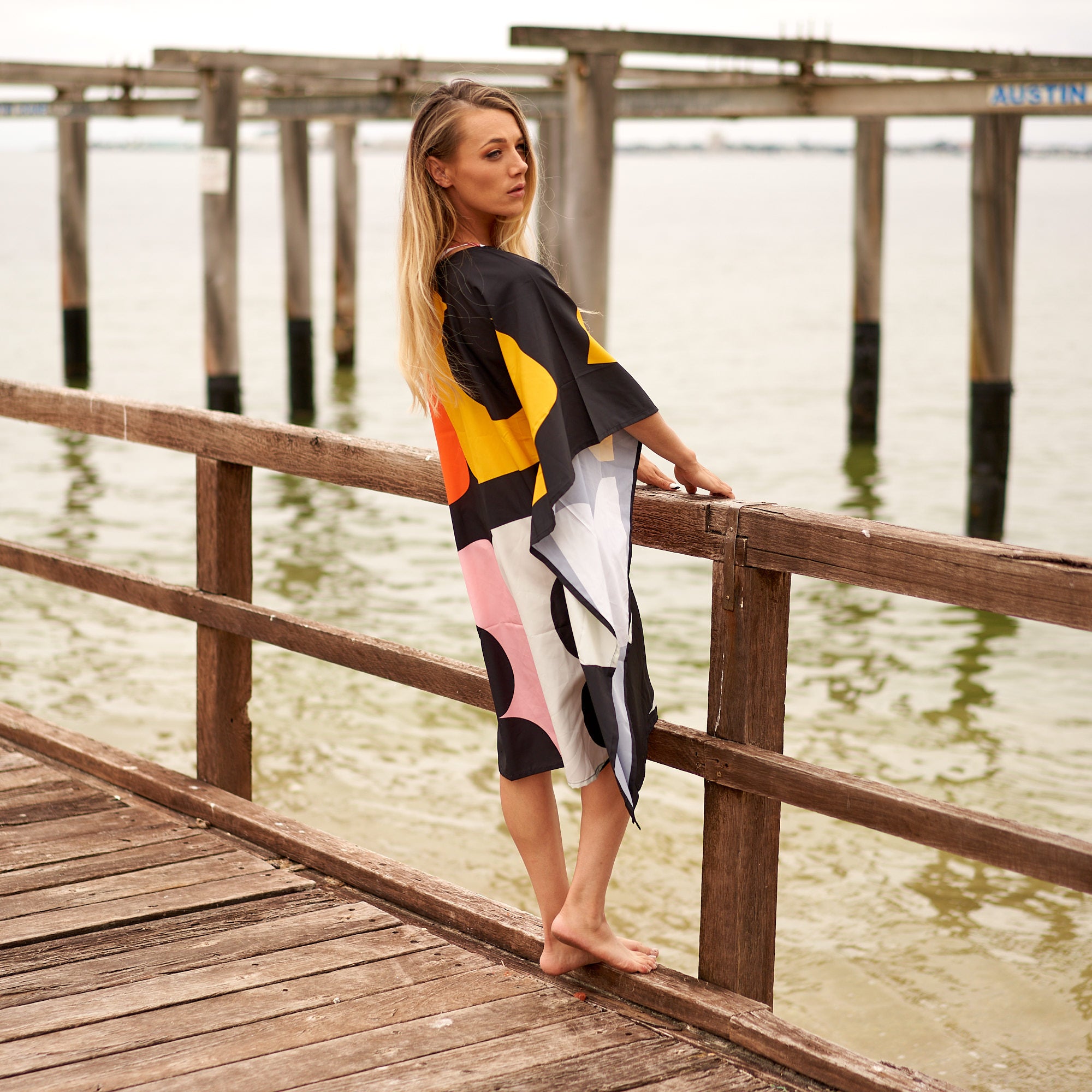 'Bold Boho' Silk Kaftan