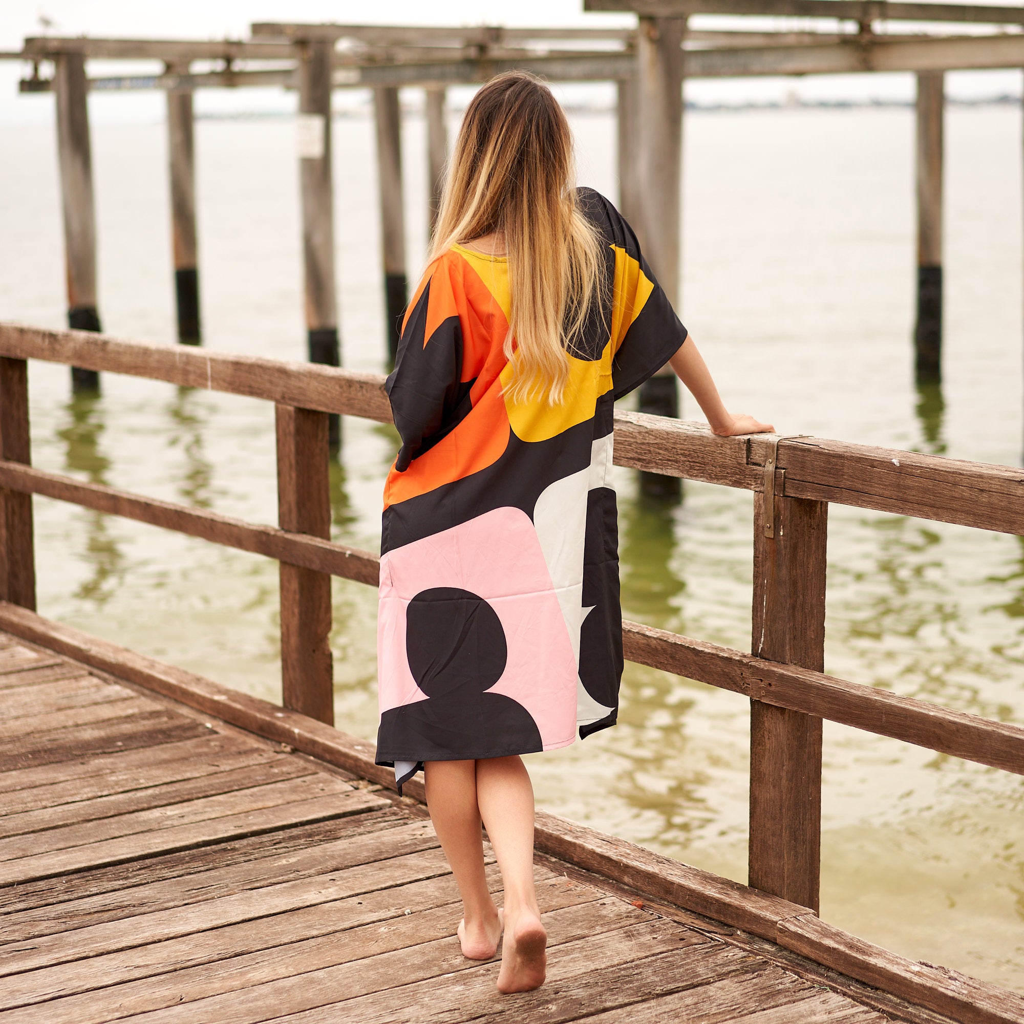 'Bold Boho' Silk Kaftan