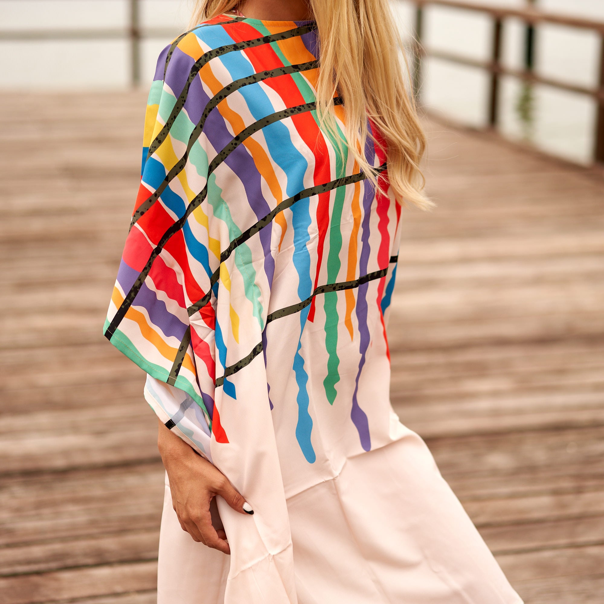 'Beach Vibes' 100% Cotton Kaftan