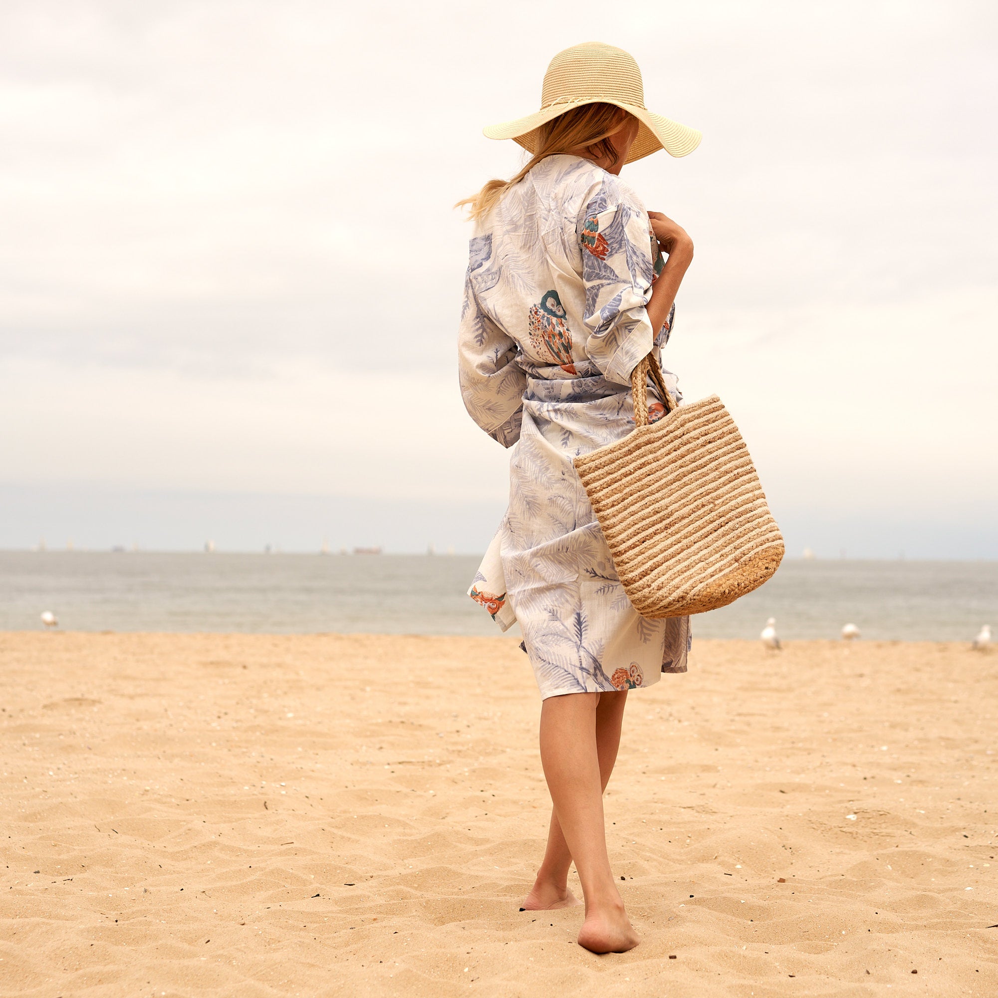 Bohemian Rattan Jute Tote Bag - Handwoven Bali Style