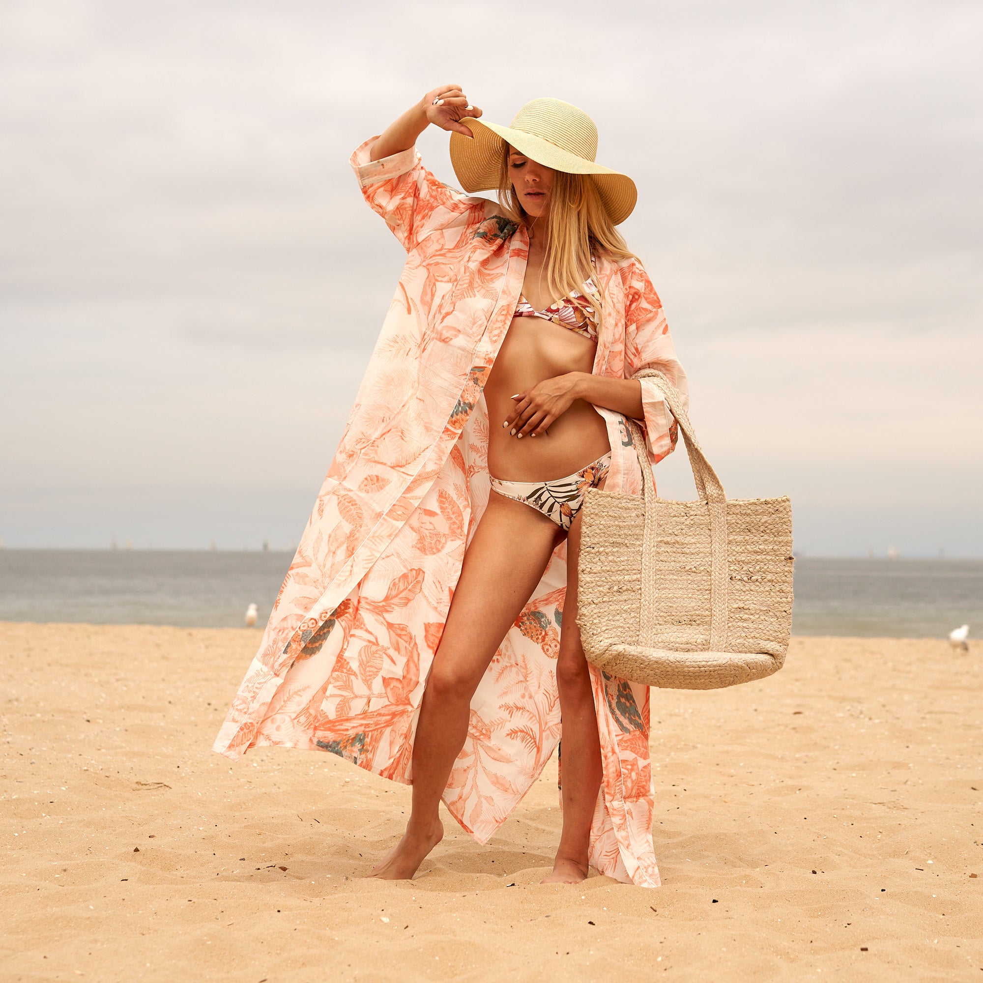 Bohemian Rattan Jute Tote Bag - Handwoven Bali Style