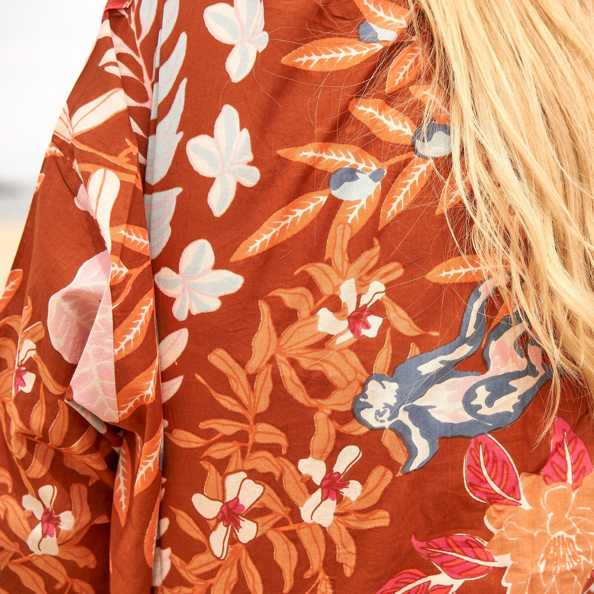 'Frida's Exotica' 100% Cotton Kimono